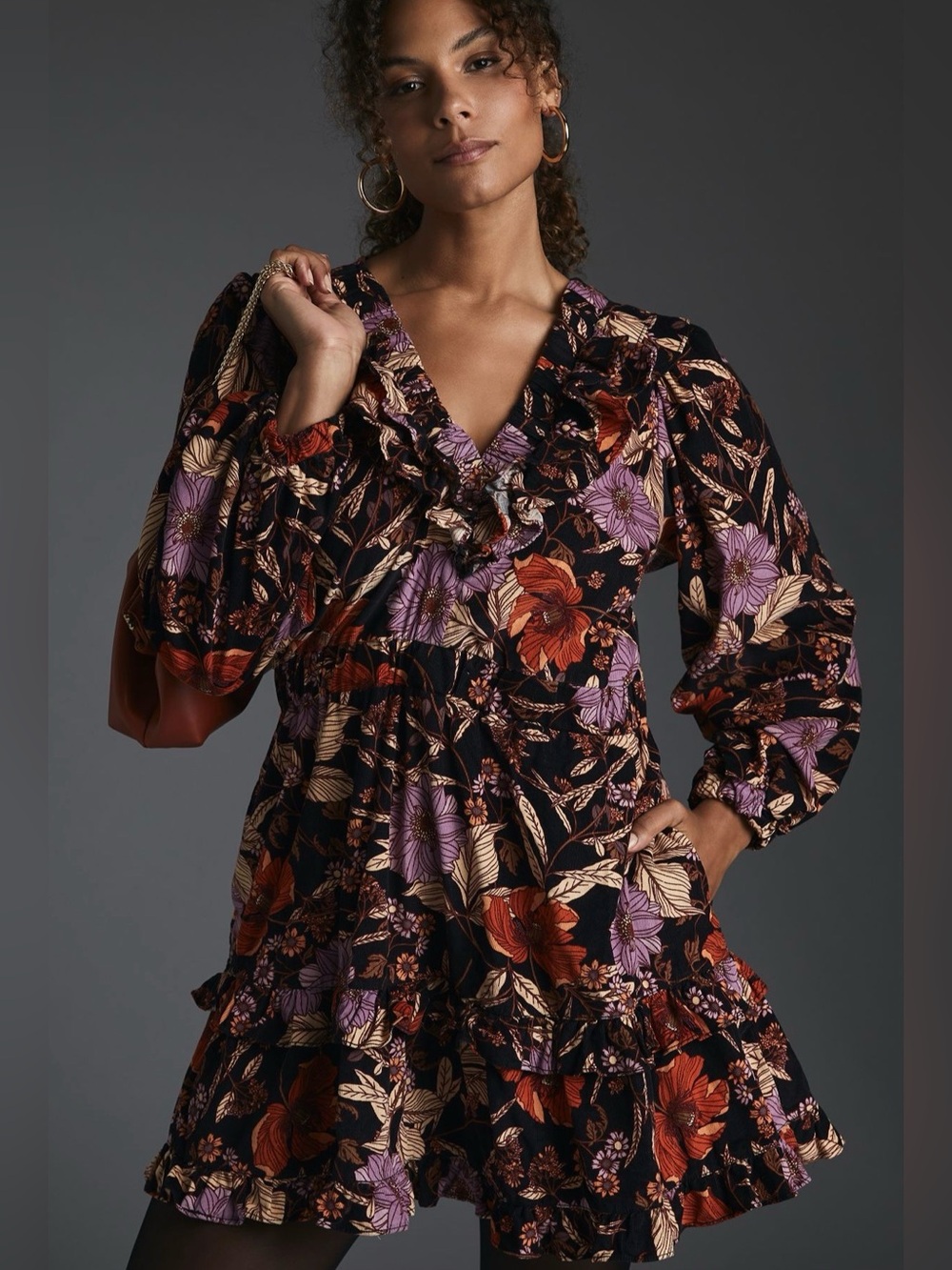 Anthropologie Pilcro Tiered Corduroy Dress NEW WITH TAGS!
